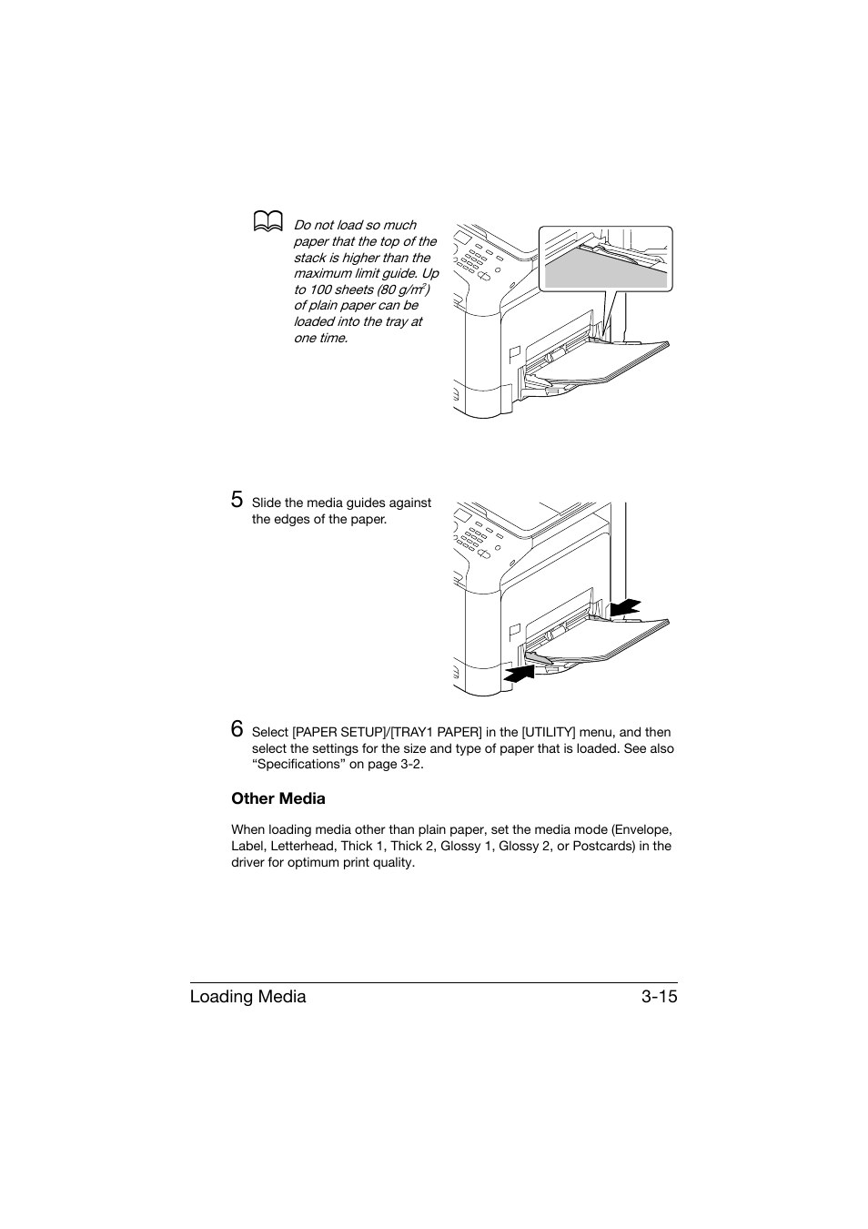 Other media, Other media -15 | Konica Minolta bizhub C25 User Manual | Page 128 / 341