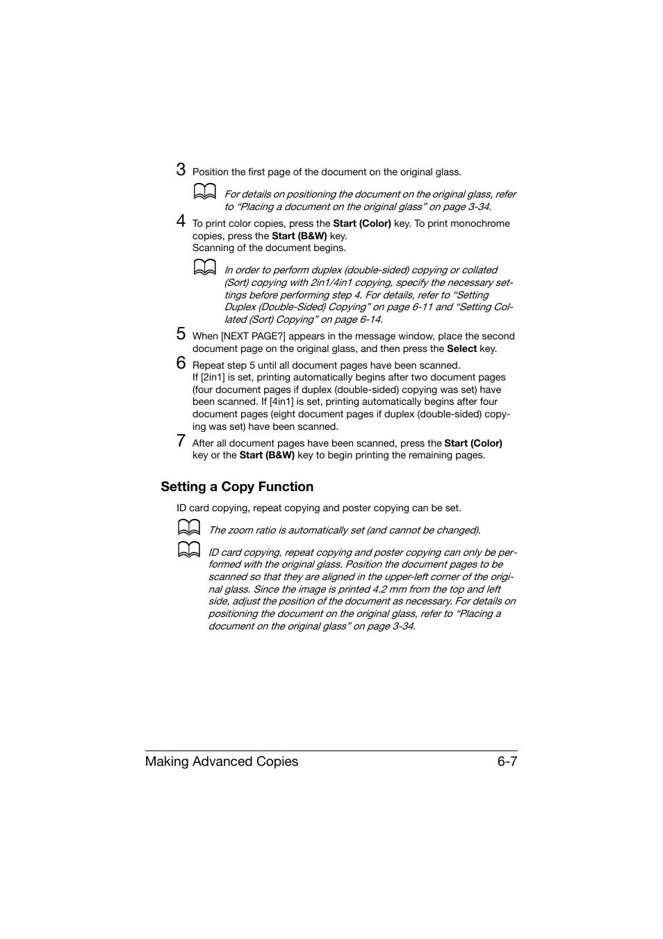 Setting a copy function, Setting a copy function -7 | Konica Minolta bizhub C25 User Manual | Page 172 / 341