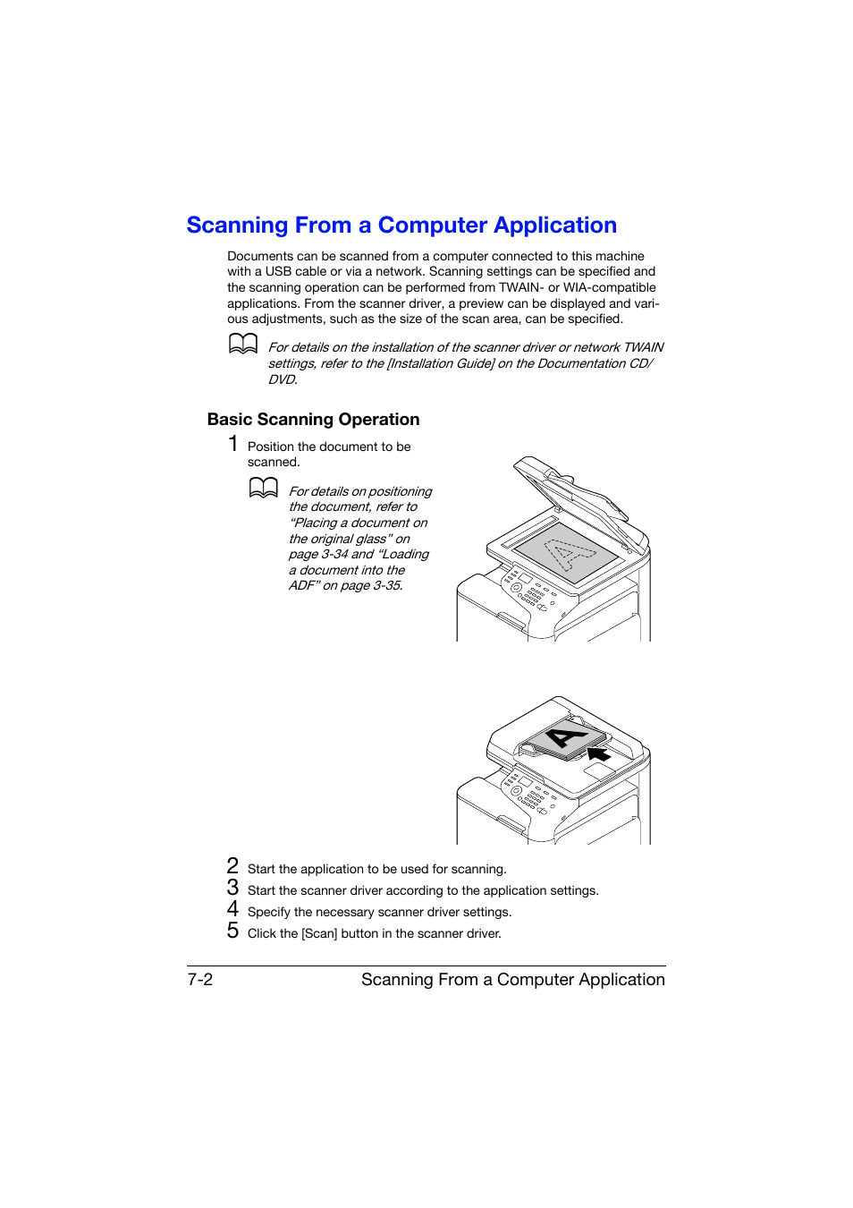 Scanning from a computer application, Basic scanning operation, Scanning from a computer application -2 | Basic scanning operation -2 | Konica Minolta bizhub C25 User Manual | Page 181 / 341