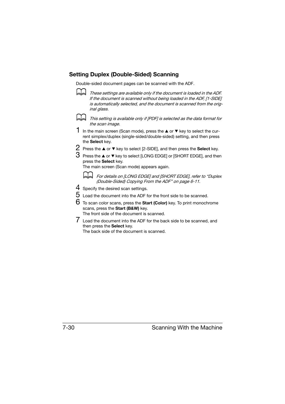 Setting duplex (double-sided) scanning, Setting duplex (double-sided) scanning -30 | Konica Minolta bizhub C25 User Manual | Page 209 / 341