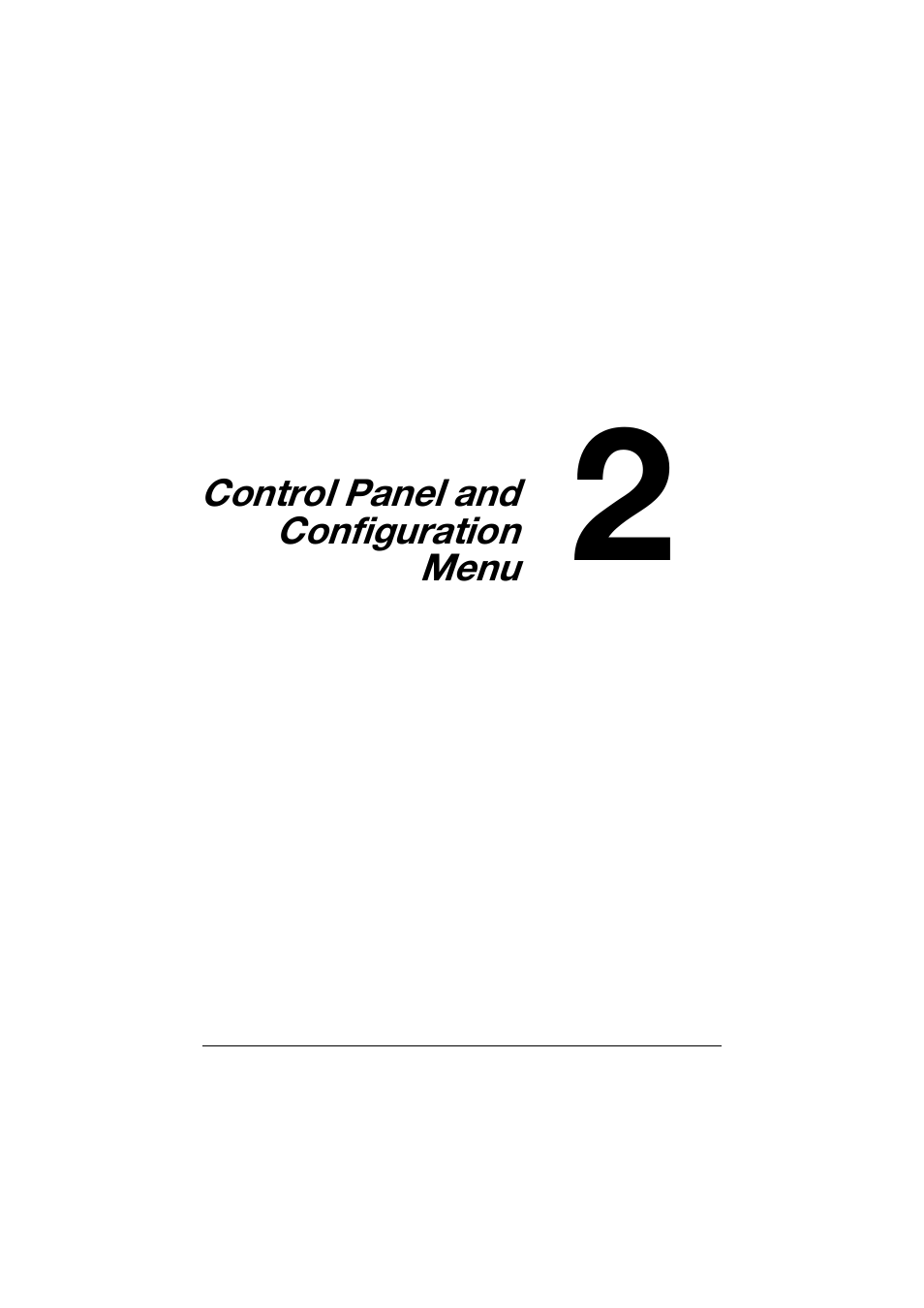 Ch.2 control panel and configuration menu, Control panel and configuration menu -1 | Konica Minolta bizhub C25 User Manual | Page 26 / 341