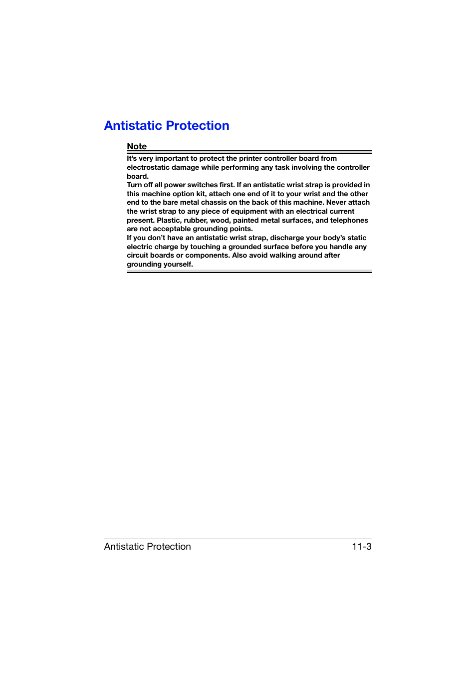 Antistatic protection, Antistatic protection -3 | Konica Minolta bizhub C25 User Manual | Page 312 / 341