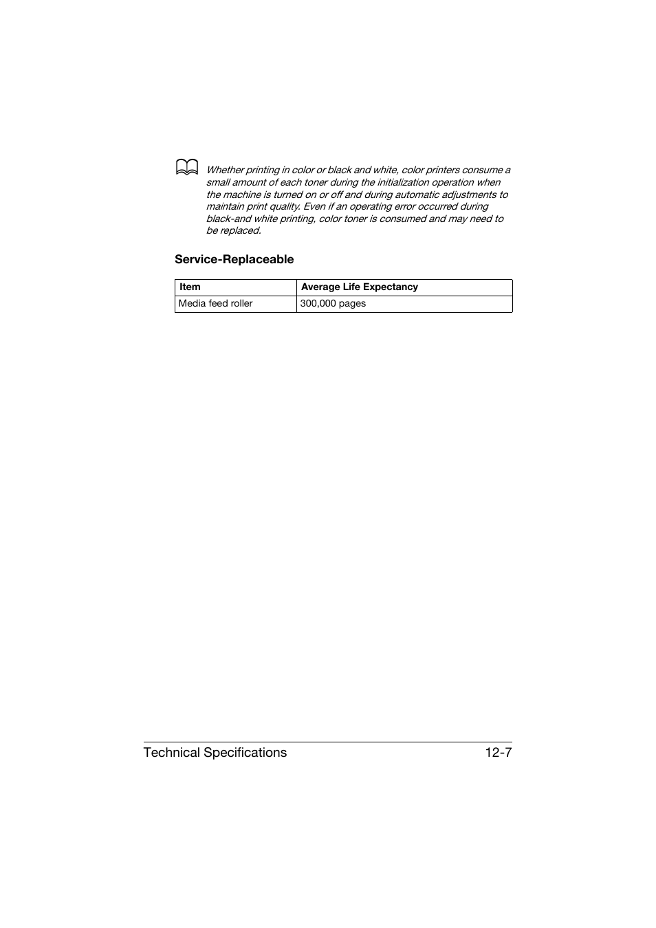 Service-replaceable, Service-replaceable -7 | Konica Minolta bizhub C25 User Manual | Page 332 / 341