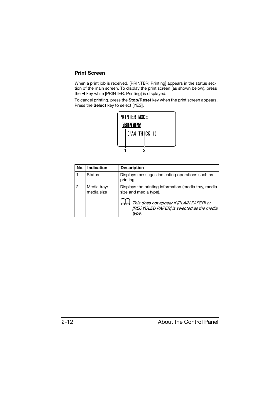 Print screen, Print screen -12 | Konica Minolta bizhub C25 User Manual | Page 37 / 341