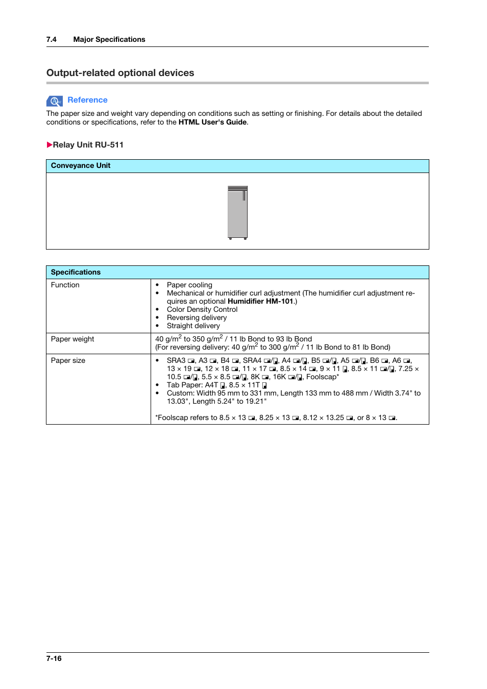 Output-related optional devices, Relay unit ru-511, Output-related optional devices -16 | Relay unit ru-511 -16 | Konica Minolta IC-308 User Manual | Page 104 / 119