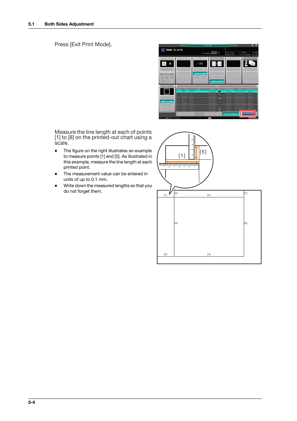 Press [exit print mode | Konica Minolta IC-308 User Manual | Page 52 / 119