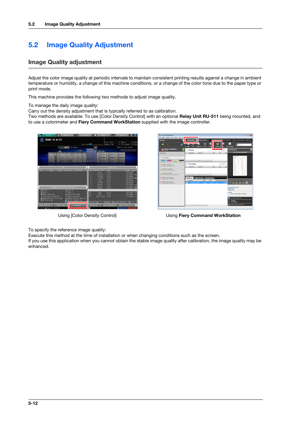 2 image quality adjustment, Image quality adjustment, Image quality adjustment -12 | Konica Minolta IC-308 User Manual | Page 60 / 119