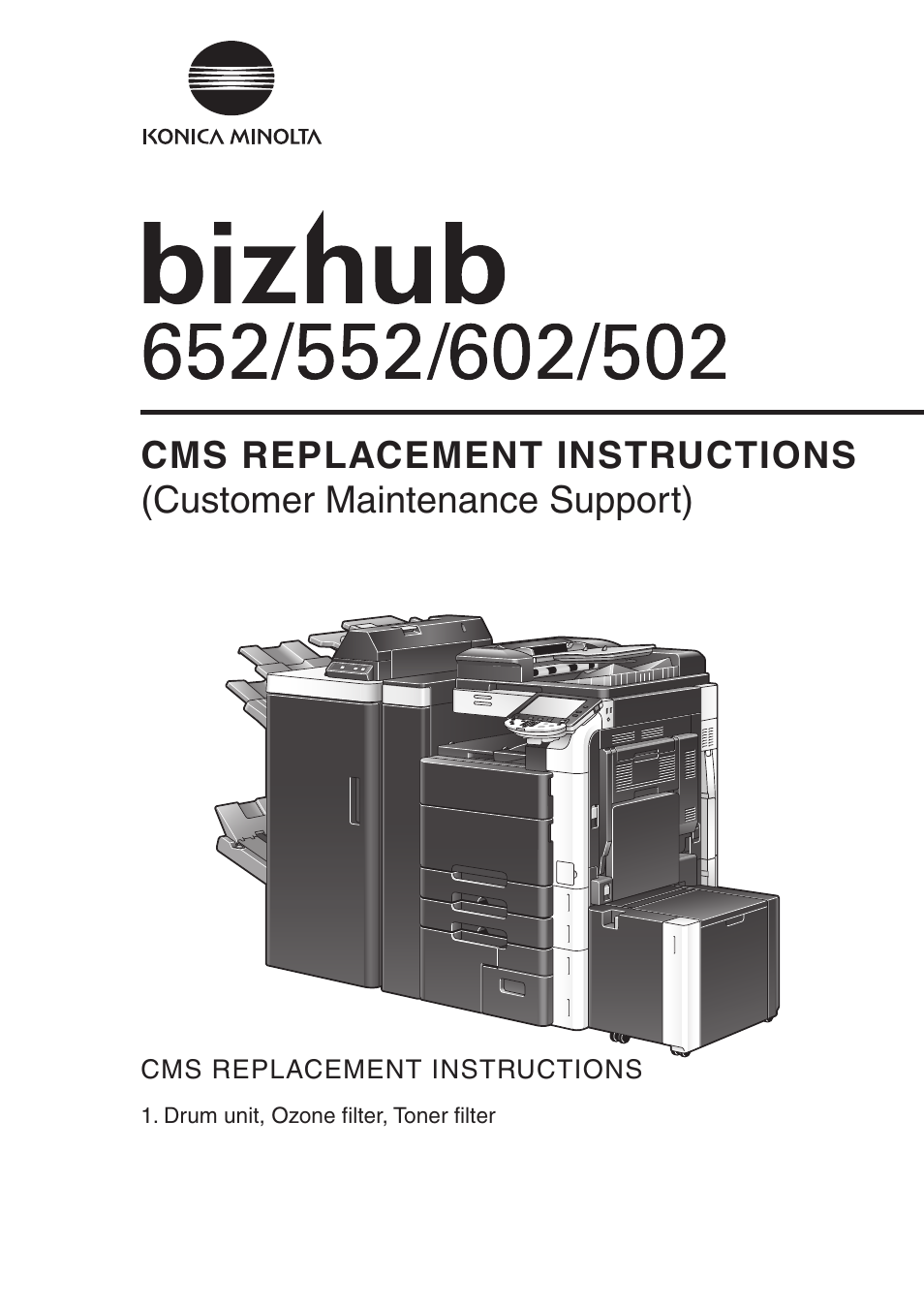 Konica Minolta bizhub 552 User Manual | 33 pages