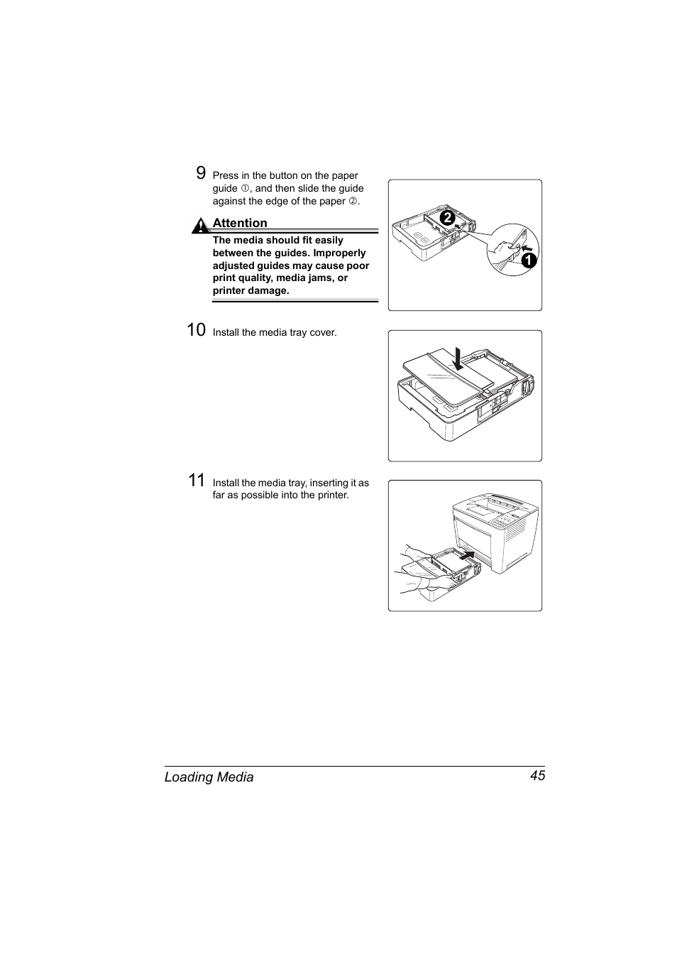 10 install the media tray cover | Konica Minolta PAGEPRO 9100 User Manual | Page 51 / 178