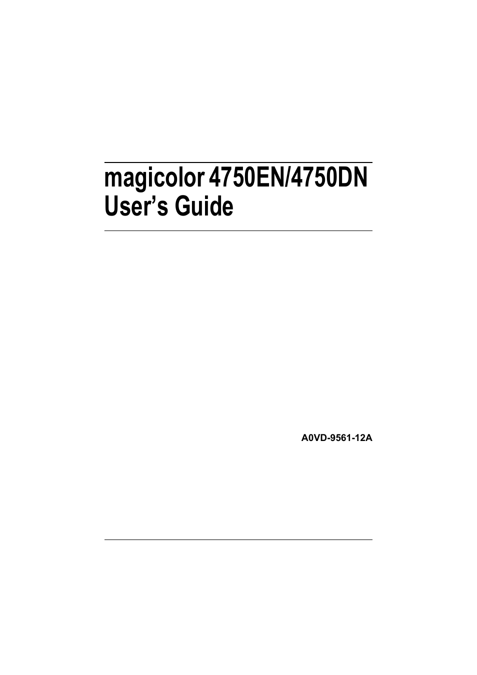 Konica Minolta magicolor 4750EN-4750DN User Manual | 280 pages