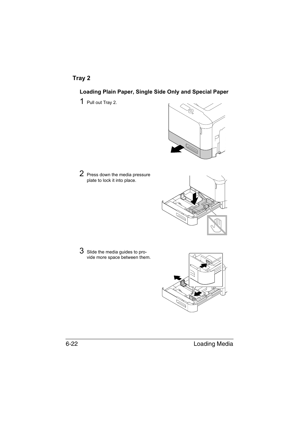 Tray 2, Tray 2 -22 | Konica Minolta magicolor 4750EN-4750DN User Manual | Page 141 / 280