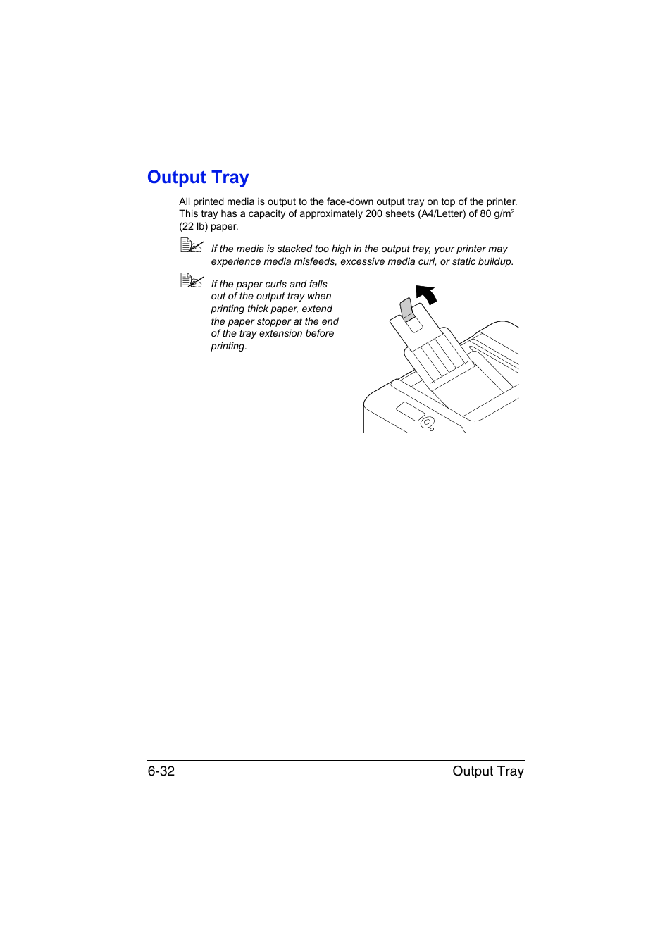 Output tray, Output tray -32 | Konica Minolta magicolor 4750EN-4750DN User Manual | Page 151 / 280