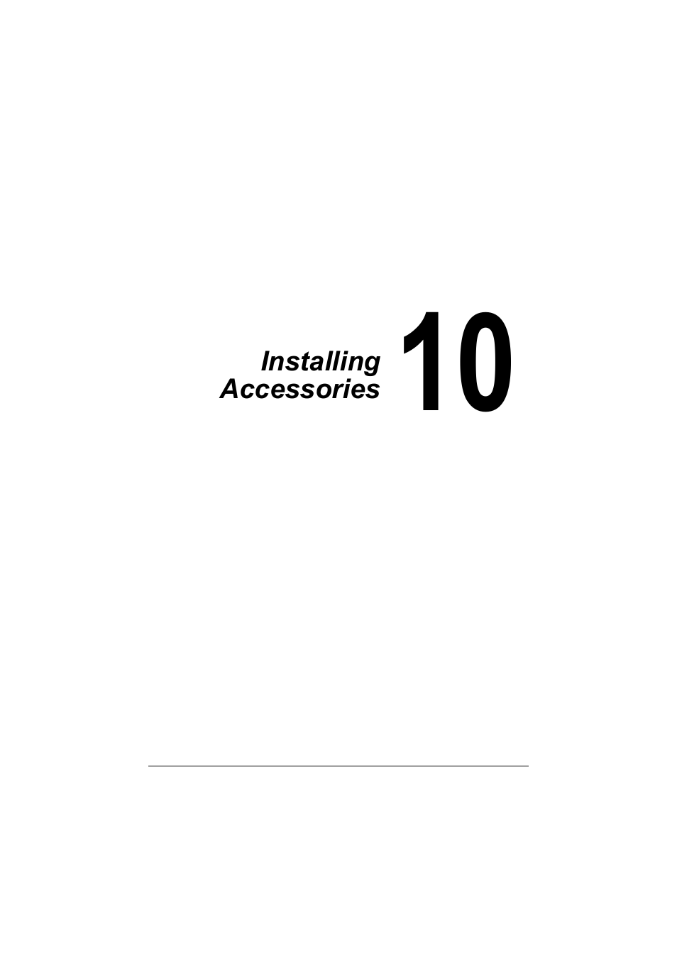 Ch.10 installing accessories, 10 installing accessories -1 | Konica Minolta magicolor 4750EN-4750DN User Manual | Page 254 / 280