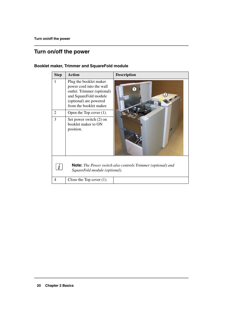 Turn on/off the power | Konica Minolta bizhub PRO 2500P User Manual | Page 20 / 108