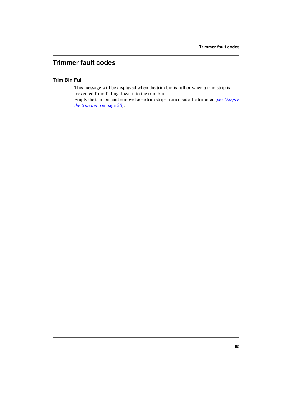 Trimmer fault codes | Konica Minolta bizhub PRO 2500P User Manual | Page 85 / 108