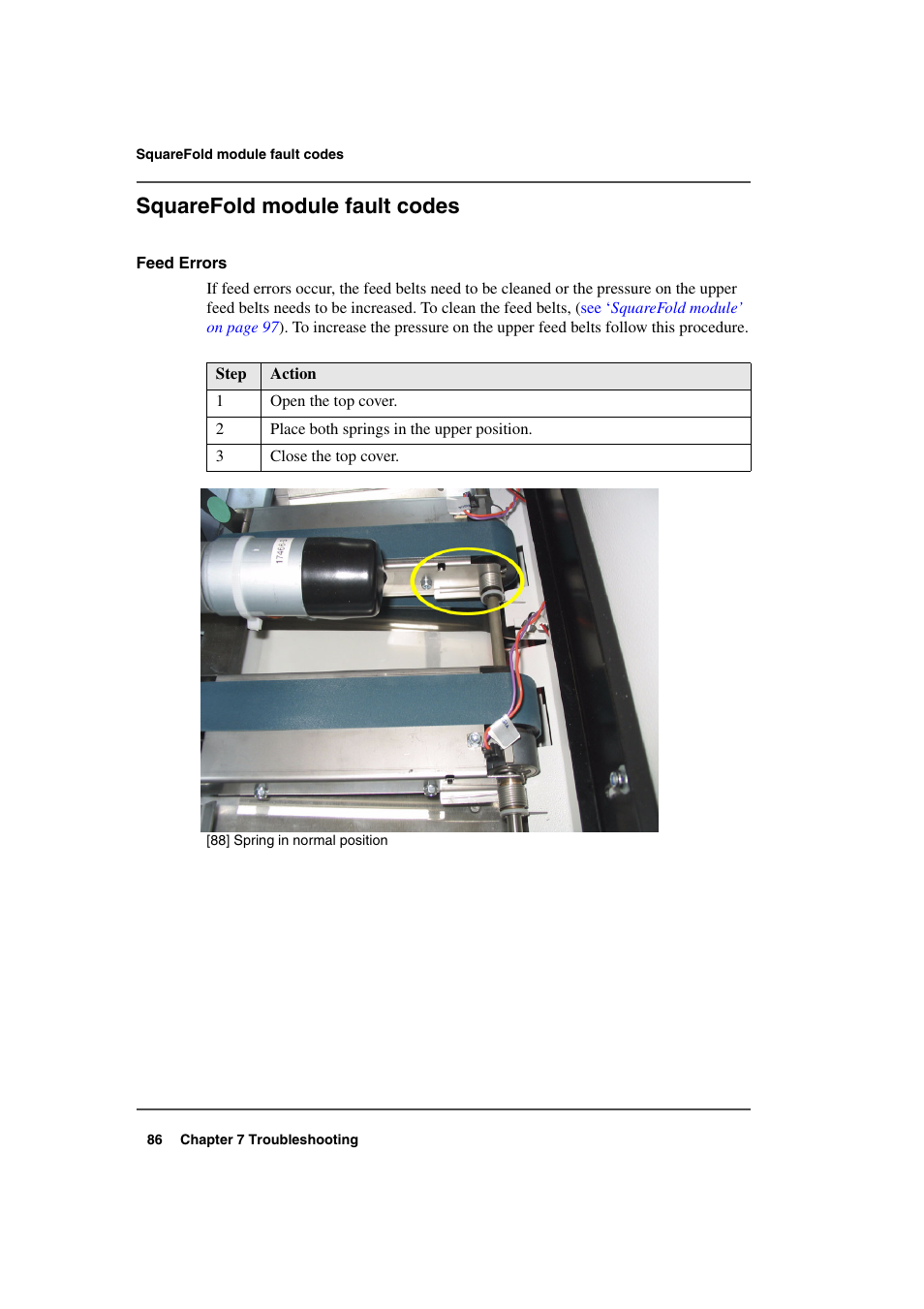 Squarefold module fault codes | Konica Minolta bizhub PRO 2500P User Manual | Page 86 / 108