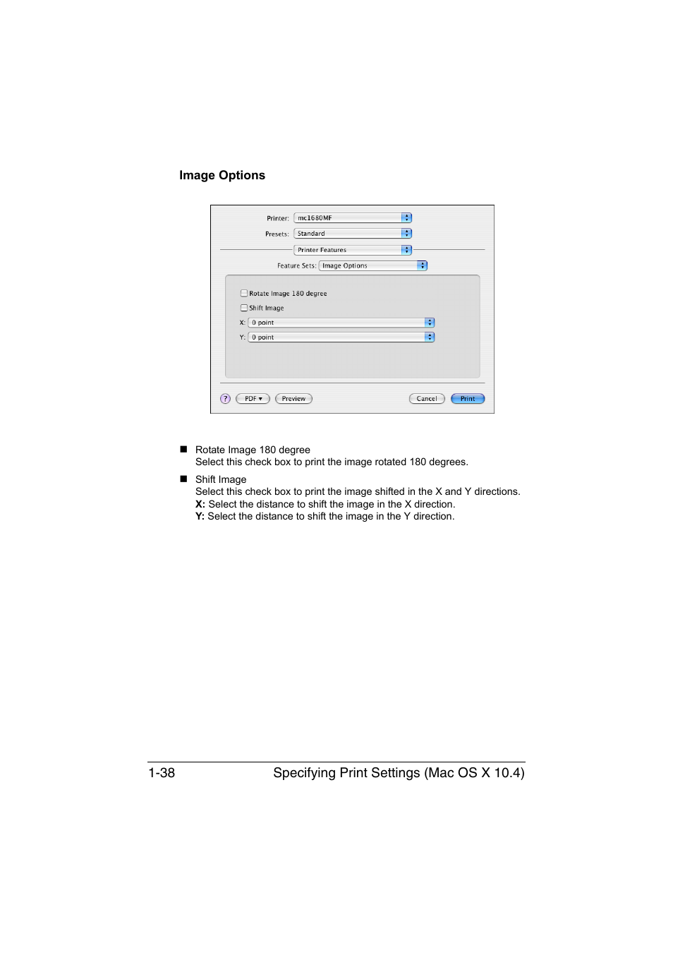 Image options, Image options -38 | Konica Minolta magicolor 1680MF User Manual | Page 45 / 121