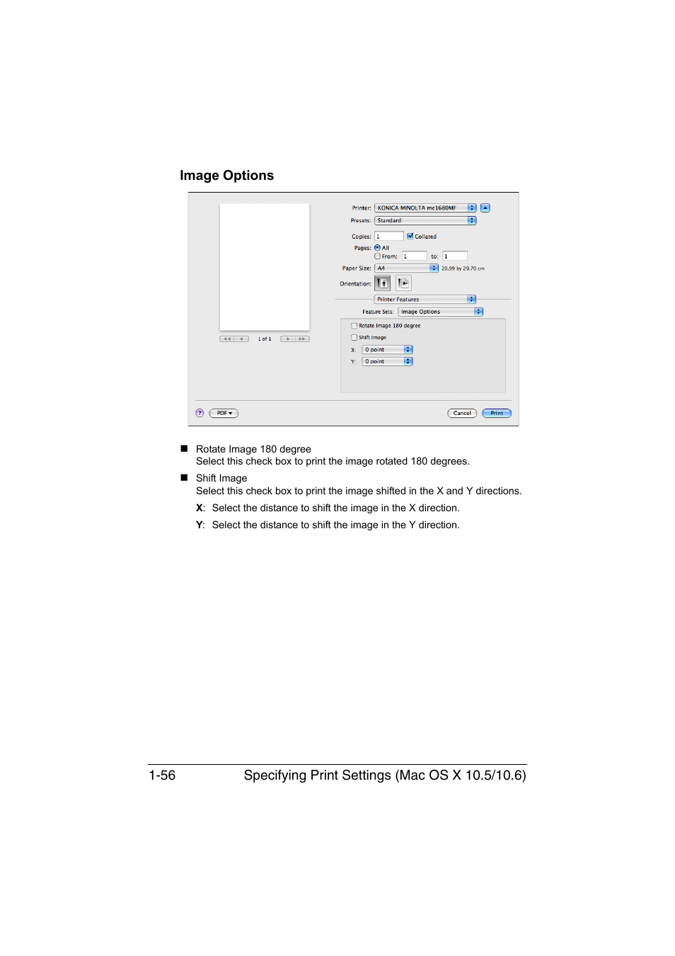 Image options, Image options -56 | Konica Minolta magicolor 1680MF User Manual | Page 63 / 121