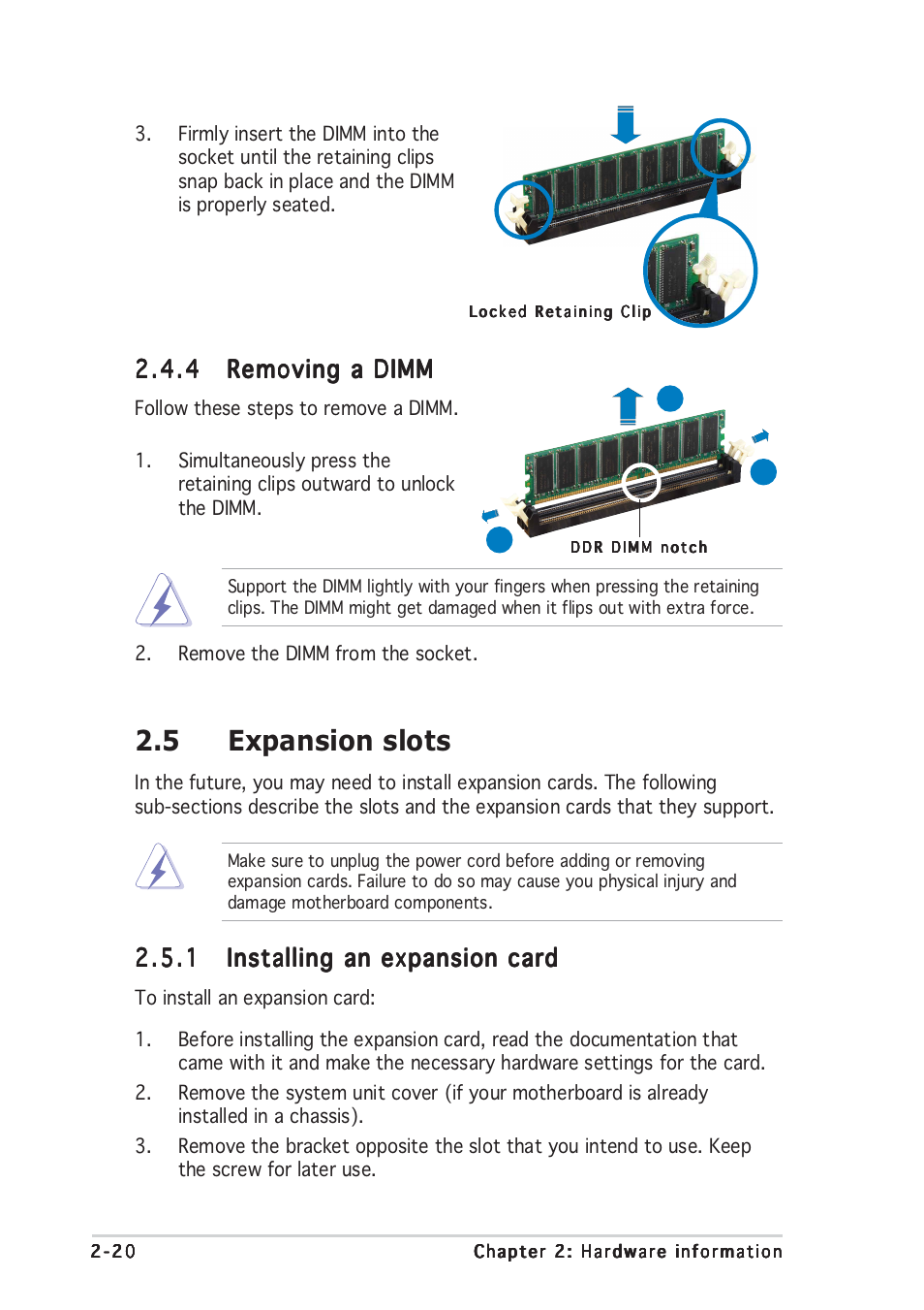 5 expansion slots | Asus NCLV-D User Manual | Page 40 / 104