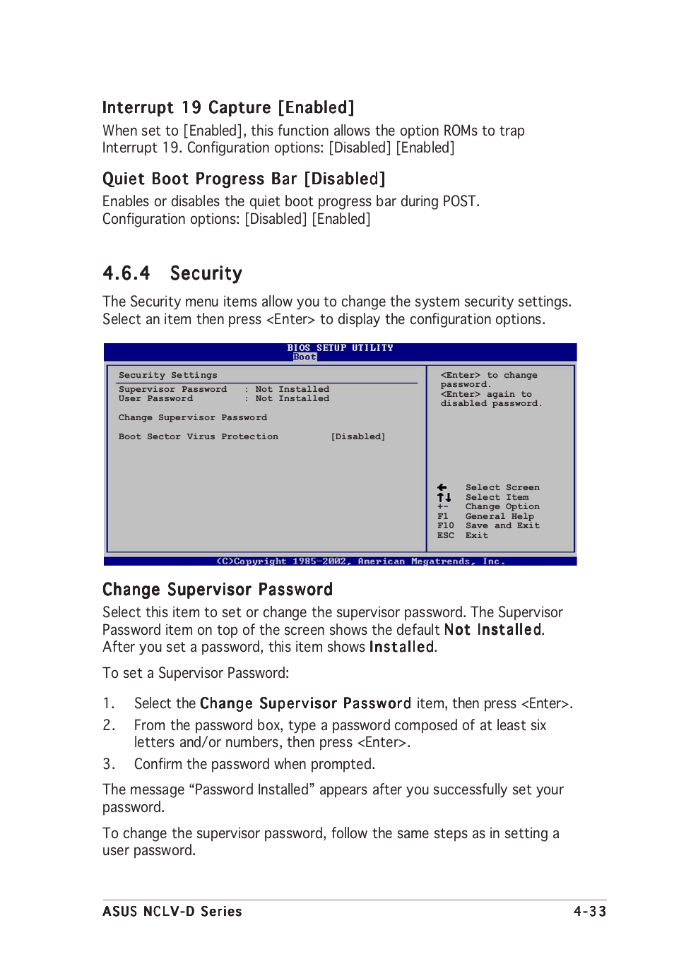 4 security security security security security | Asus NCLV-D User Manual | Page 99 / 104