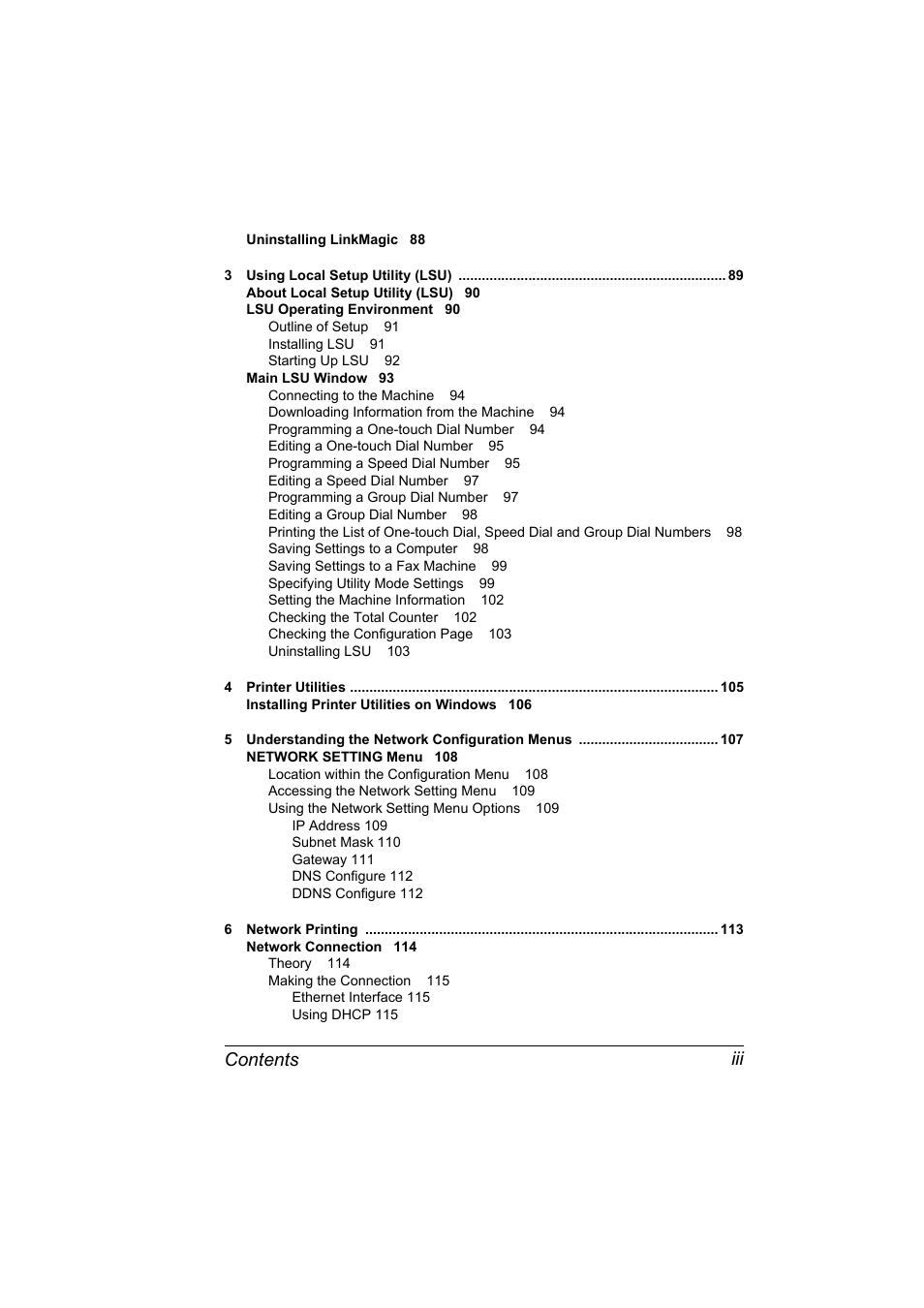 Contents iii | Konica Minolta bizhub C10X User Manual | Page 7 / 198