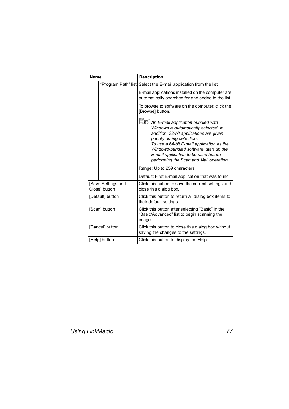 Using linkmagic 77 | Konica Minolta bizhub C10X User Manual | Page 87 / 198