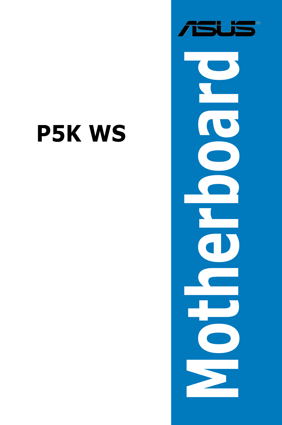 Asus P5K WS User Manual | 148 pages