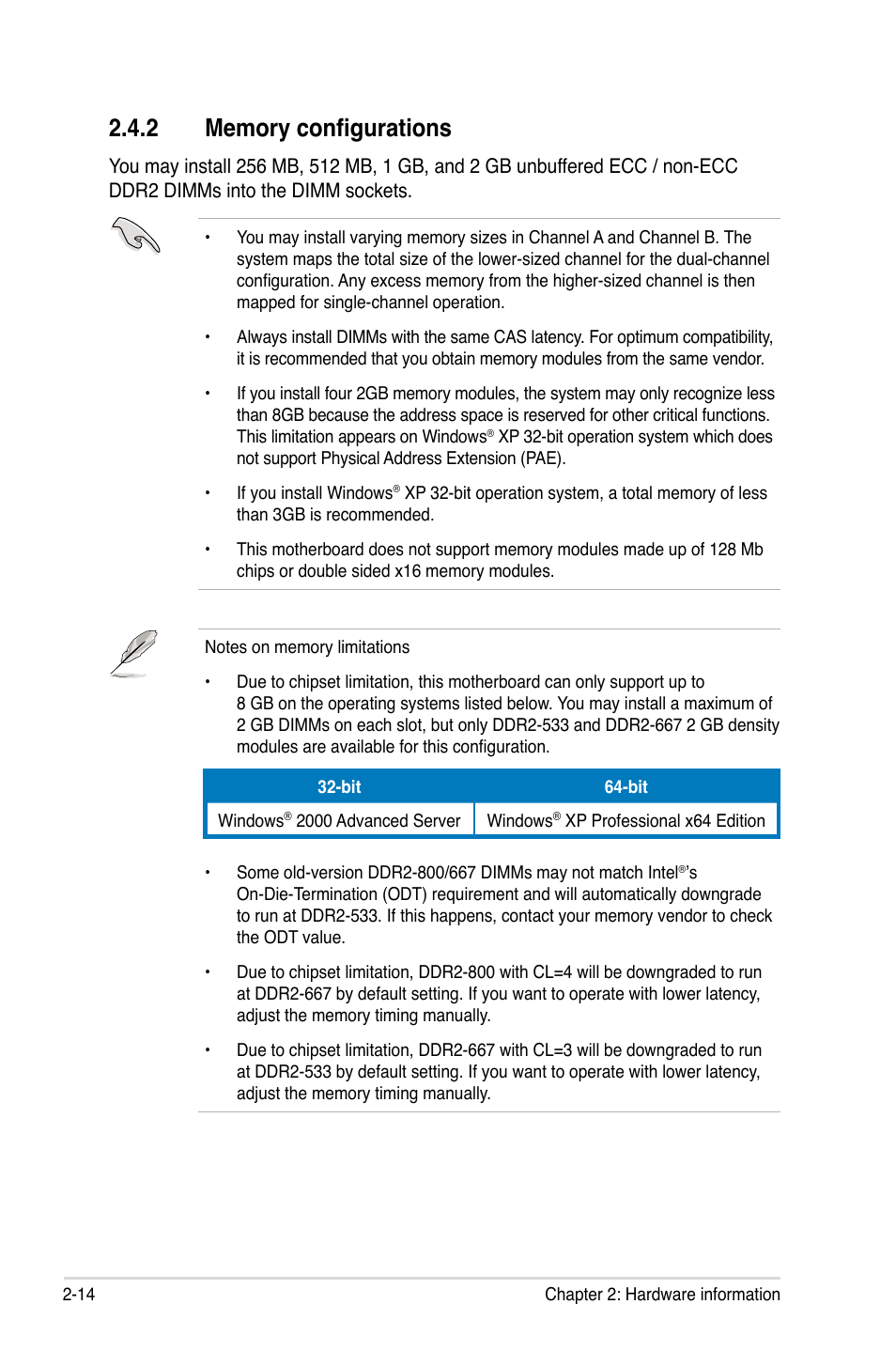 Asus P5K WS User Manual | Page 36 / 148