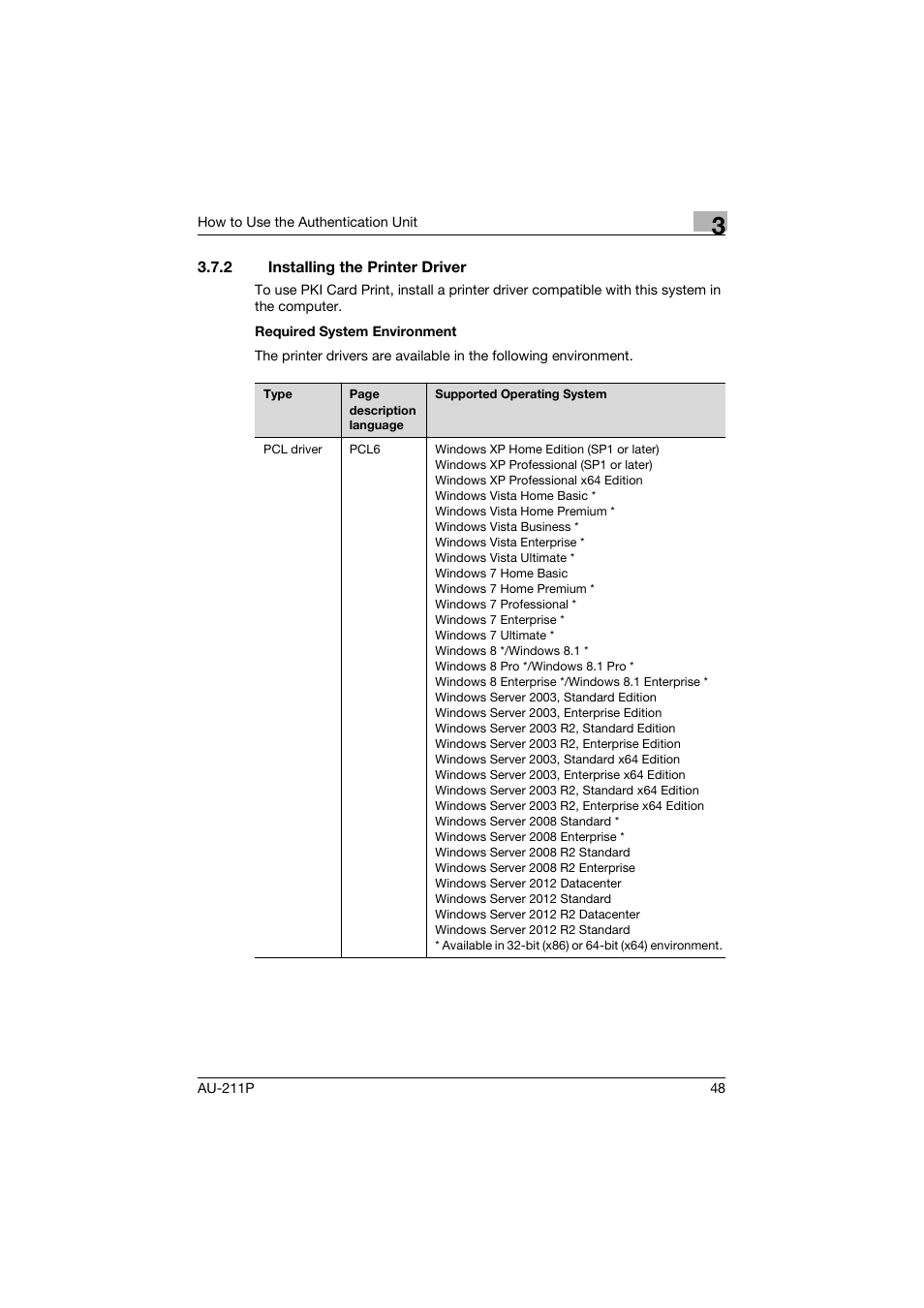 2 installing the printer driver, Installing the printer driver | Konica Minolta bizhub 364e User Manual | Page 49 / 72