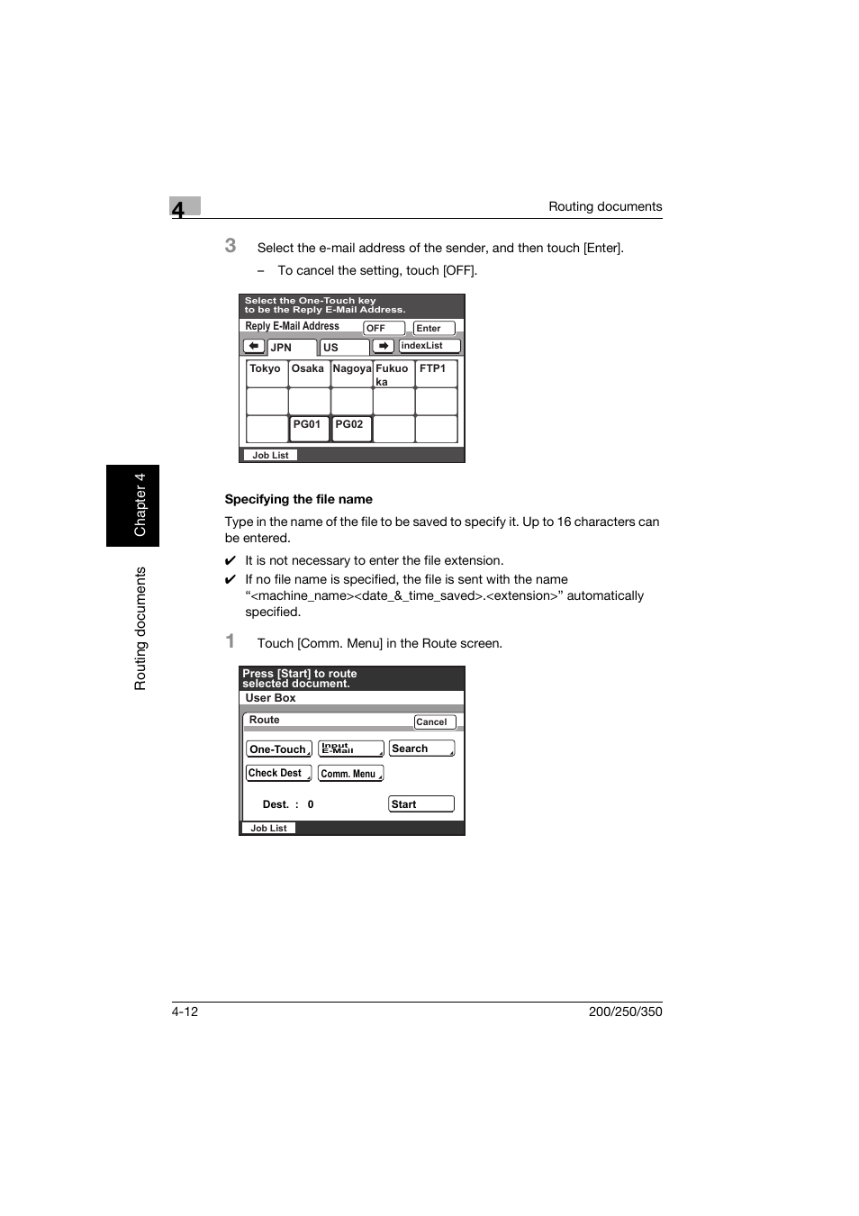 Specifying the file name, Specifying the file name -12 | Konica Minolta bizhub 200 User Manual | Page 103 / 204