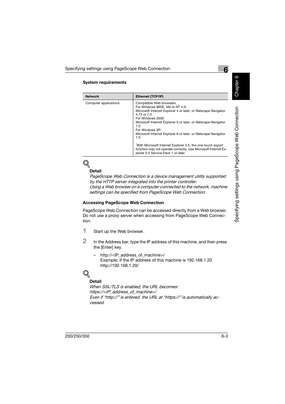 System requirements | Konica Minolta bizhub 200 User Manual | Page 144 / 204