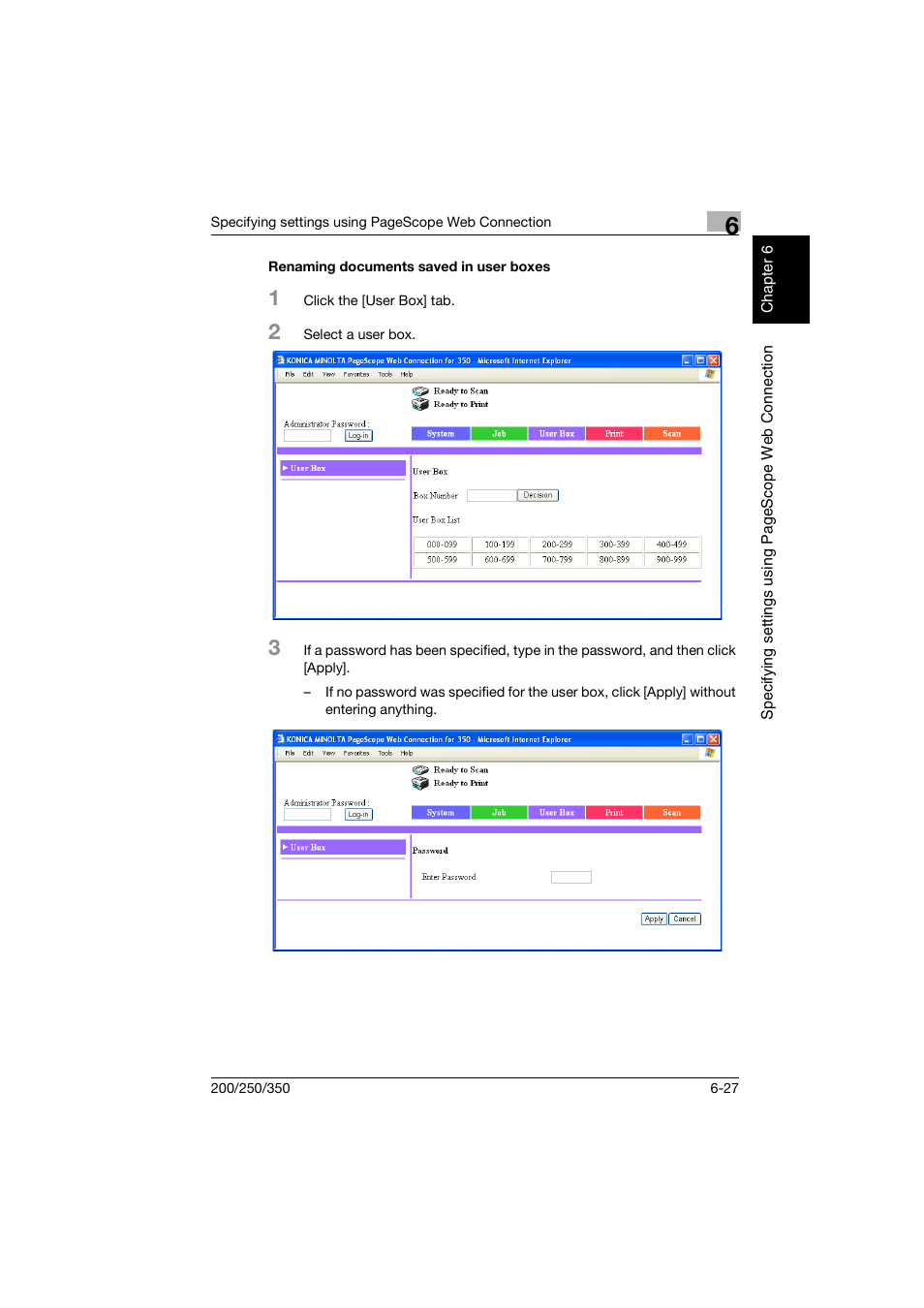 Renaming documents saved in user boxes, Renaming documents saved in user boxes -27 | Konica Minolta bizhub 200 User Manual | Page 168 / 204