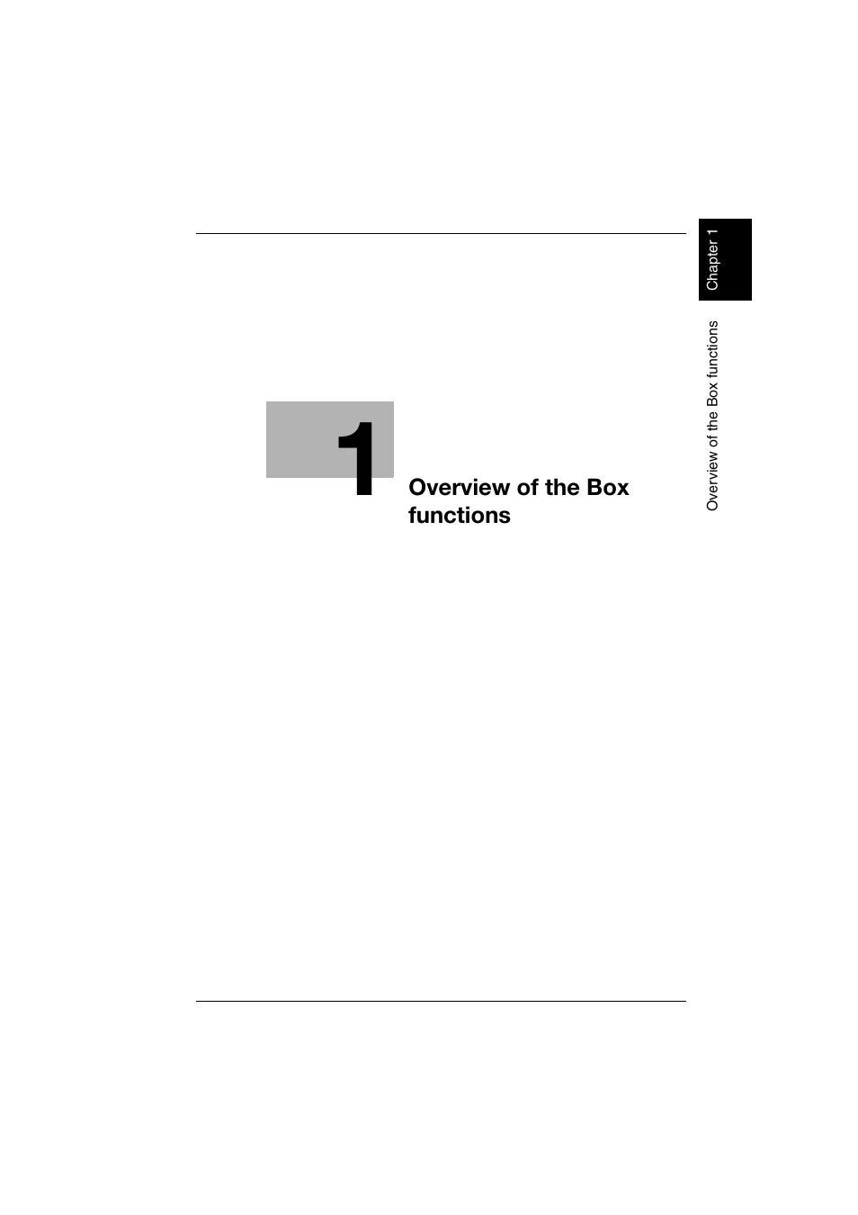 Overview of the box functions | Konica Minolta bizhub 200 User Manual | Page 18 / 204