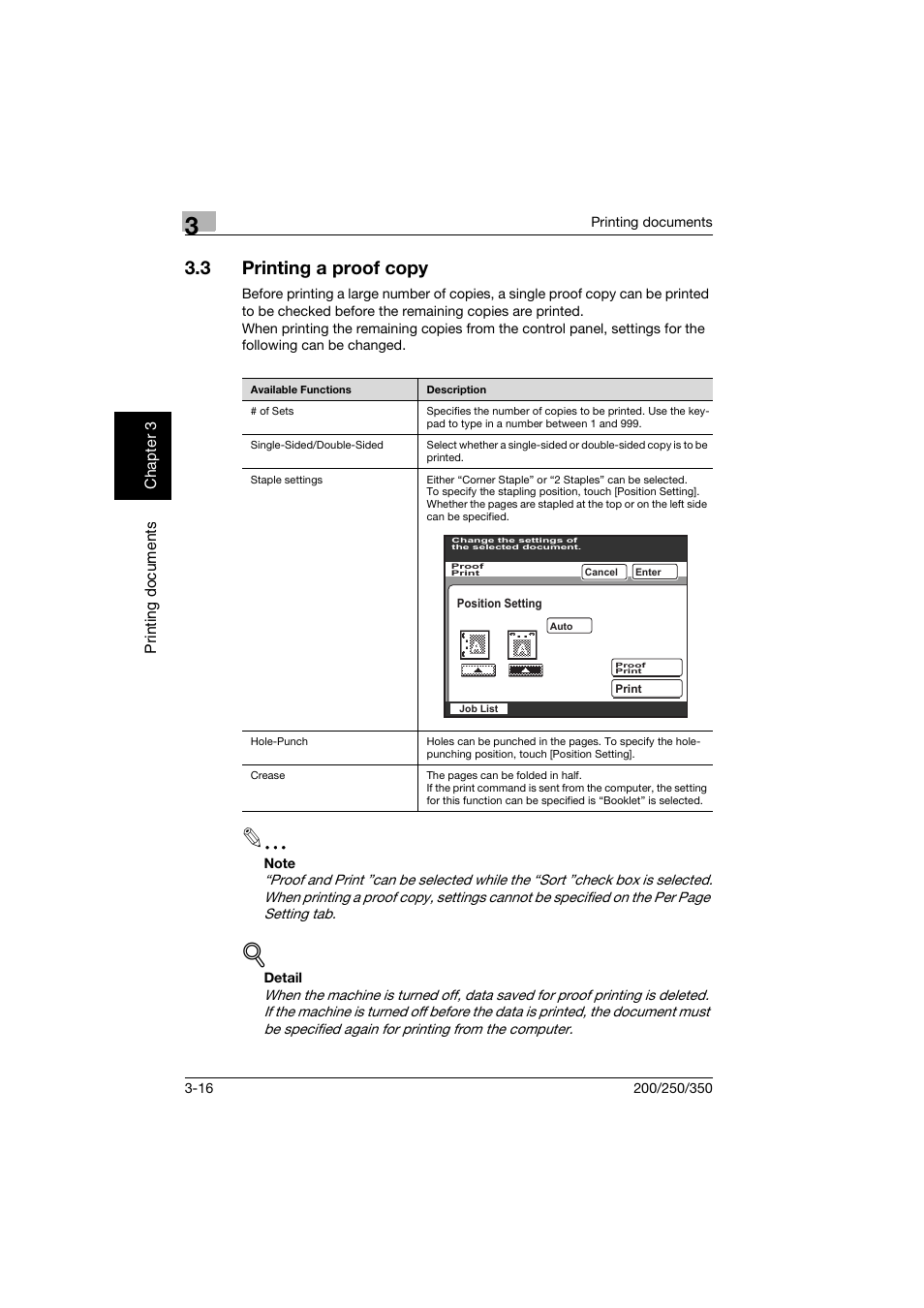 3 printing a proof copy, Printing a proof copy -16 | Konica Minolta bizhub 200 User Manual | Page 69 / 204