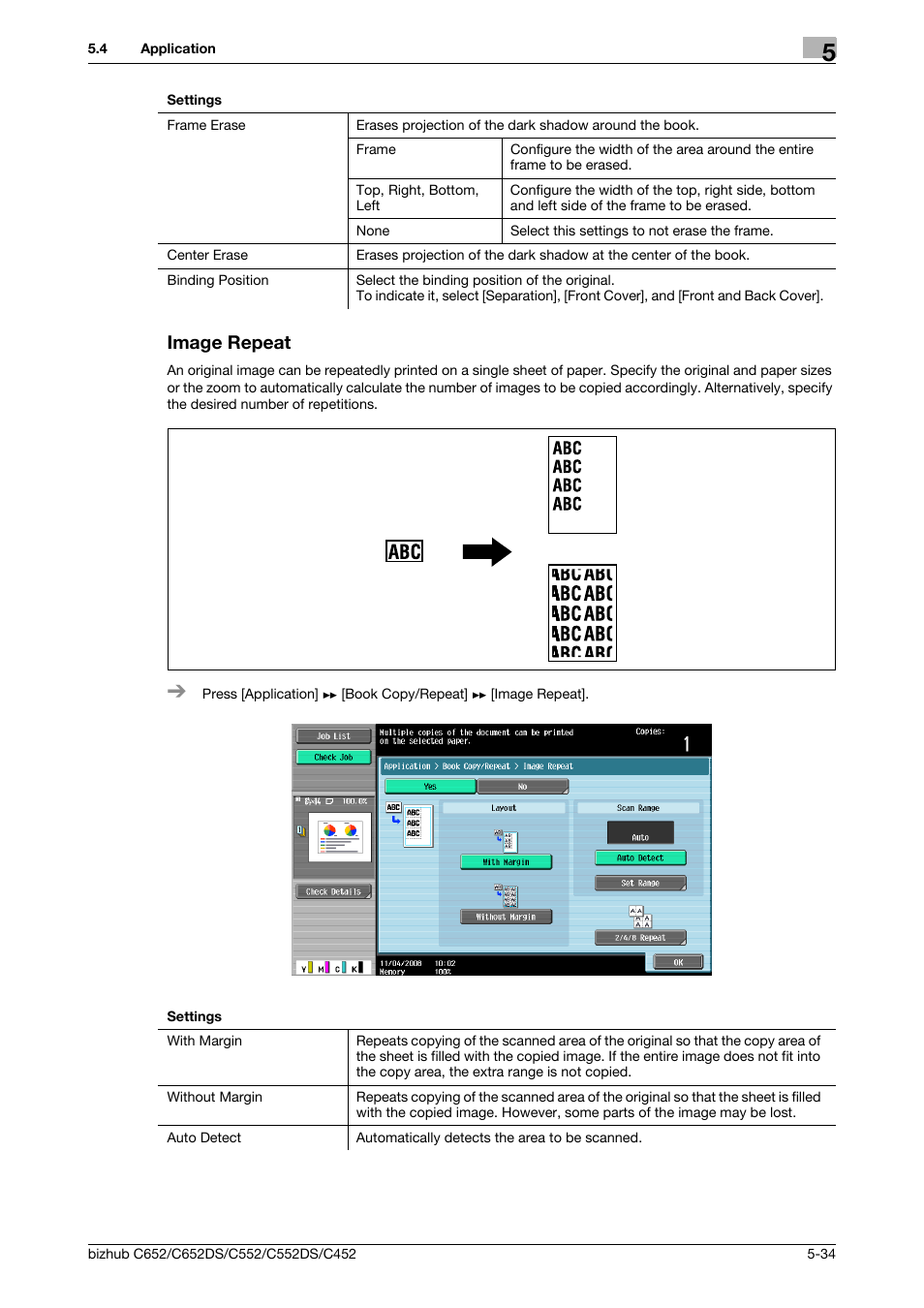 Image repeat, Image repeat -34 | Konica Minolta BIZHUB C652DS User Manual | Page 100 / 307