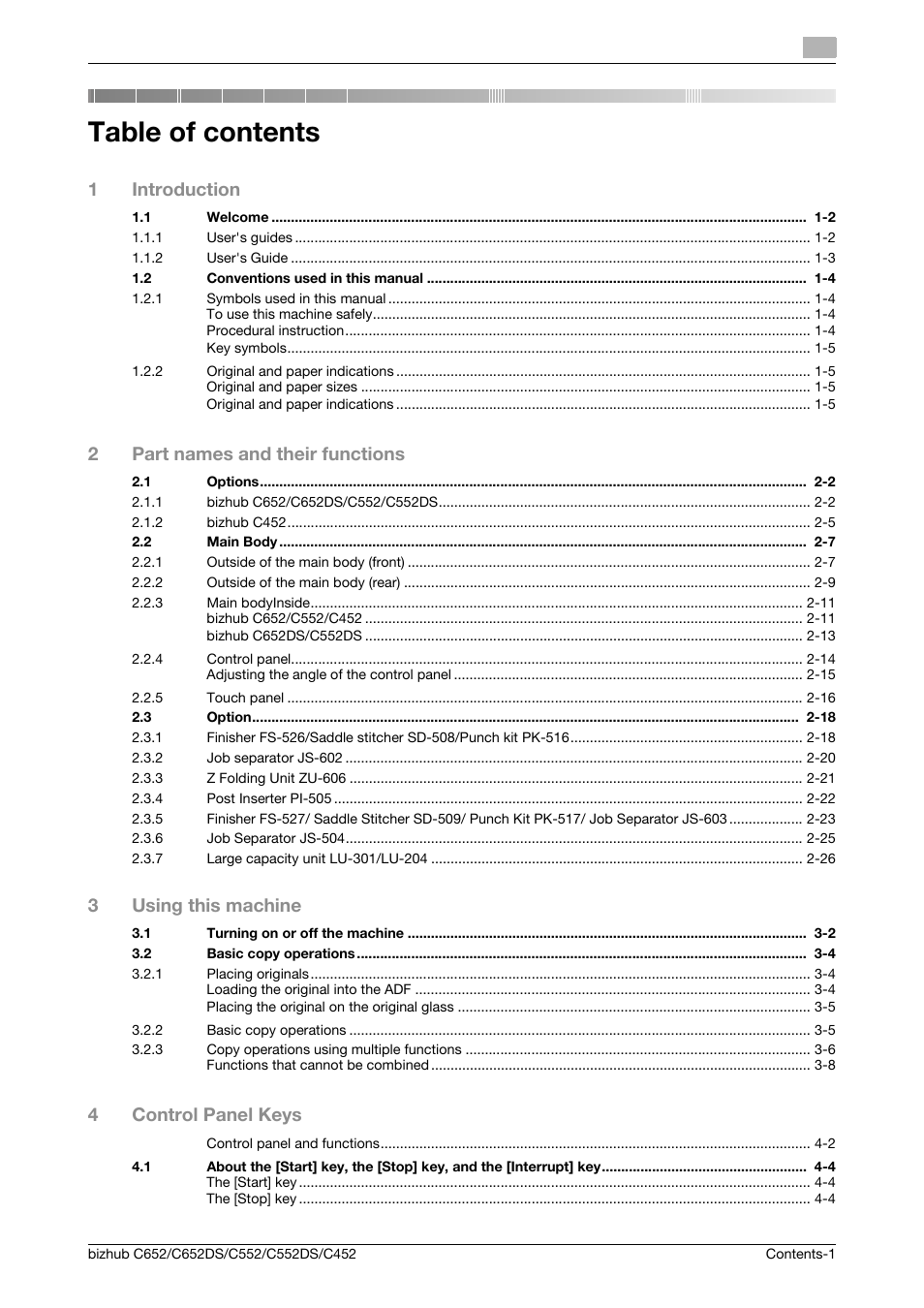 Konica Minolta BIZHUB C652DS User Manual | Page 2 / 307