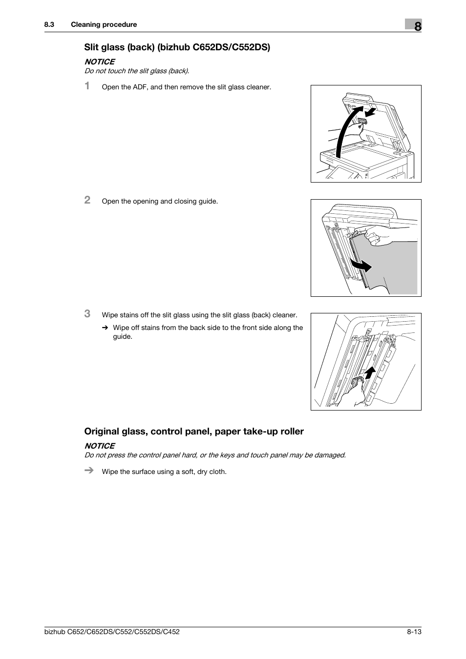 Slit glass (back) (bizhub c652ds/c552ds) | Konica Minolta BIZHUB C652DS User Manual | Page 220 / 307