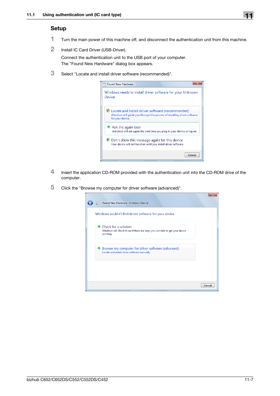 Setup, Setup -7 | Konica Minolta BIZHUB C652DS User Manual | Page 260 / 307