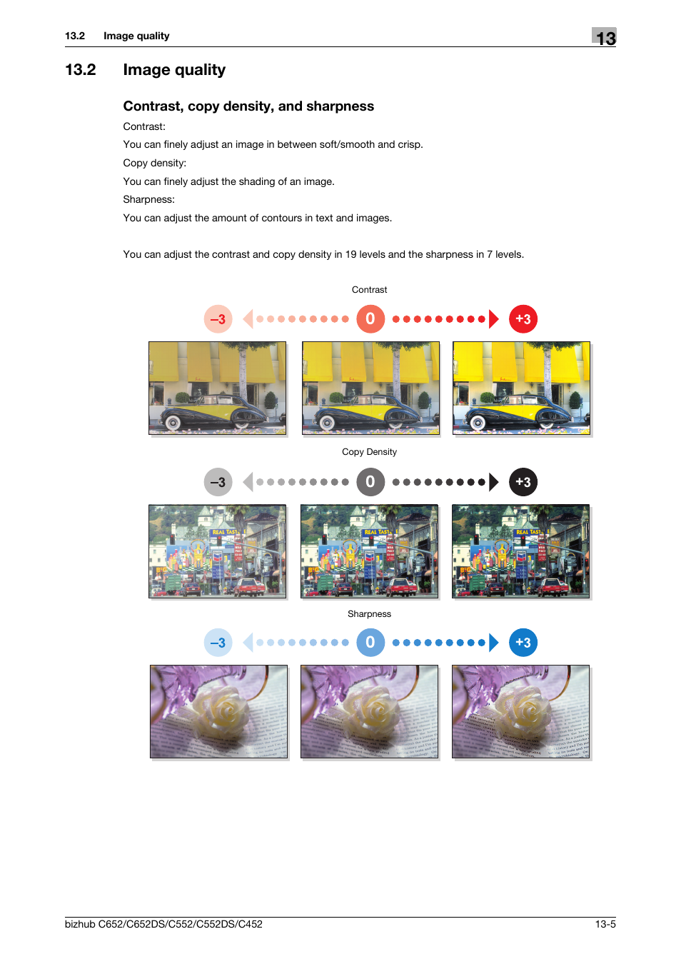 2 image quality, Contrast, copy density, and sharpness | Konica Minolta BIZHUB C652DS User Manual | Page 292 / 307