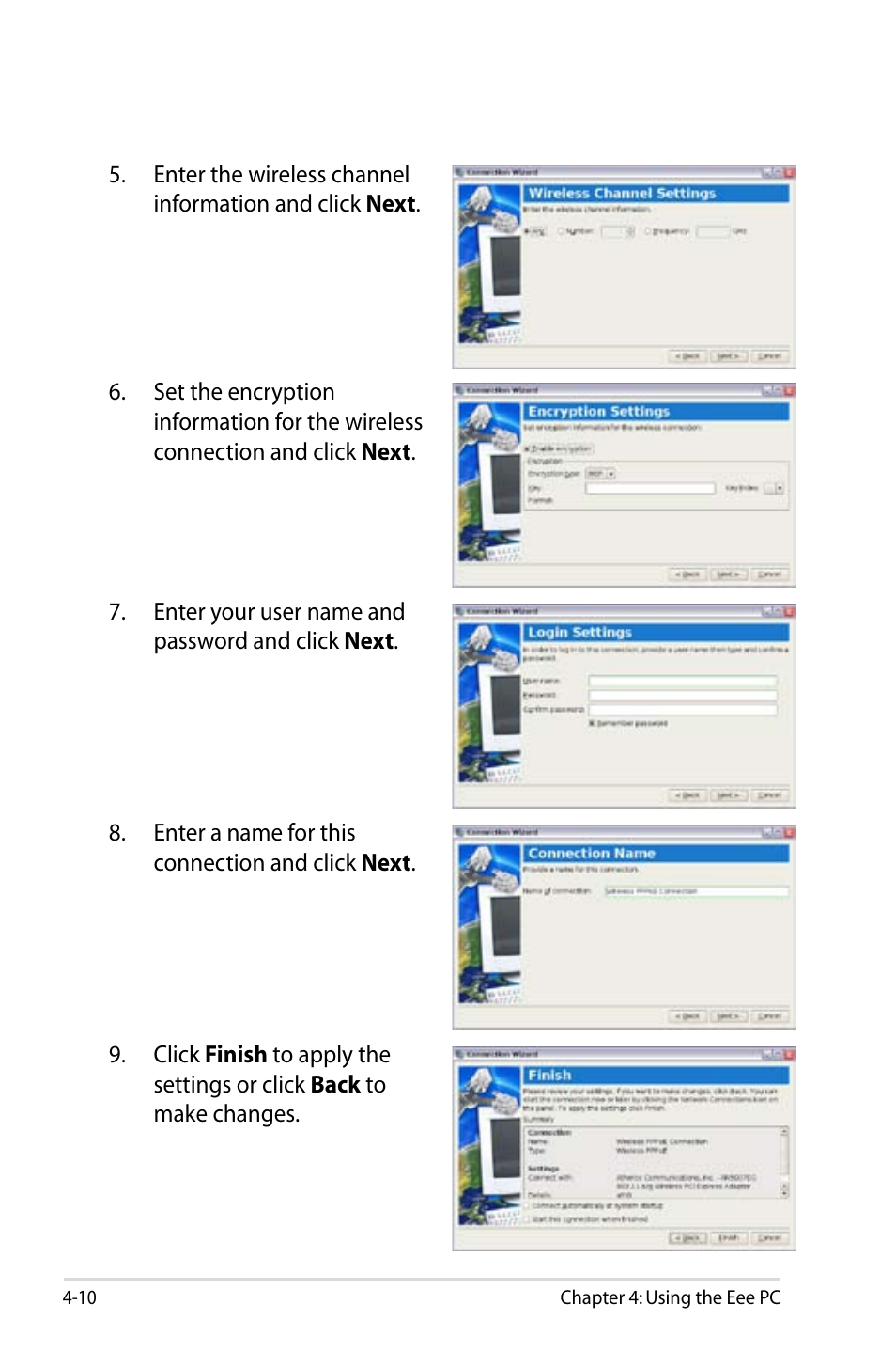 Asus Eee PC 8G  EN User Manual | Page 46 / 140