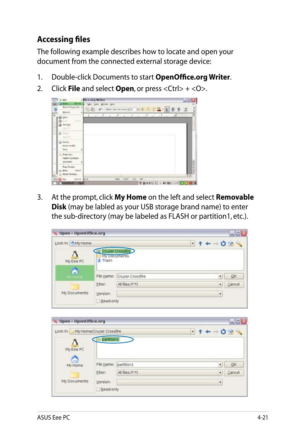 Asus Eee PC 8G  EN User Manual | Page 57 / 140