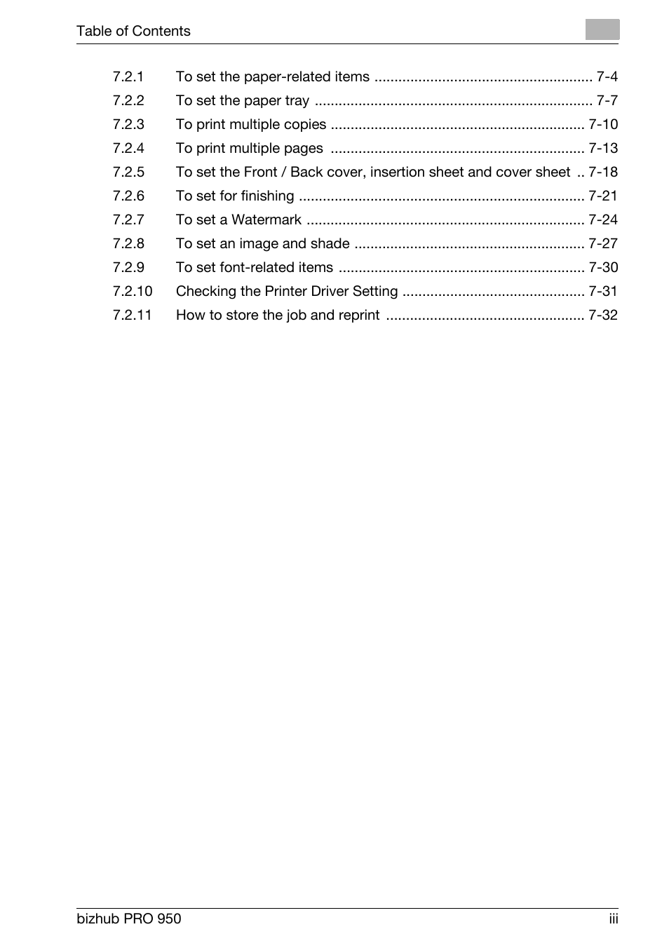 Konica Minolta bizhub PRO 950 User Manual | Page 4 / 122