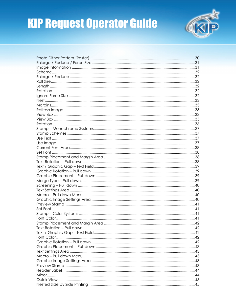 Kip request operator guide | Konica Minolta KIP C7800 User Manual | Page 3 / 84