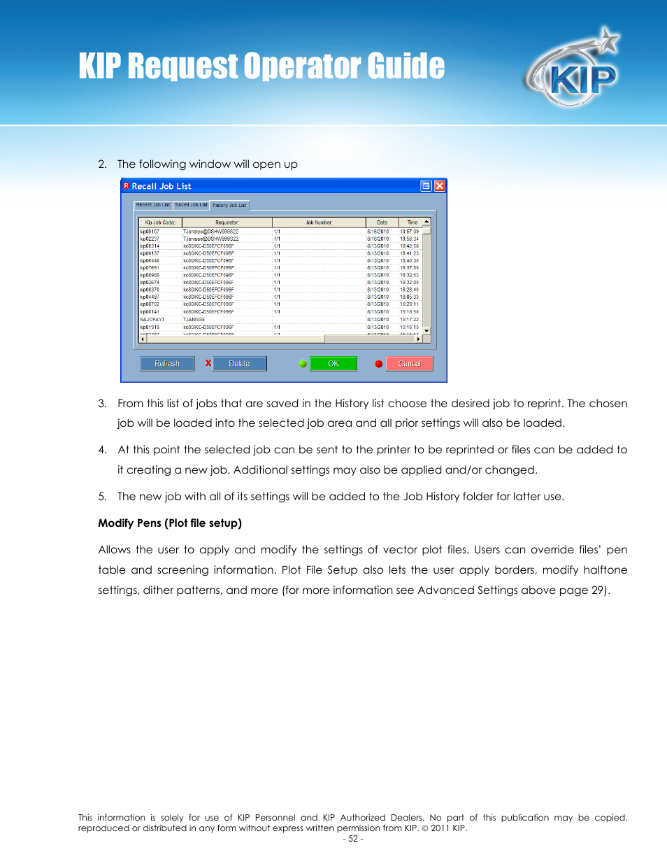Kip request operator guide | Konica Minolta KIP C7800 User Manual | Page 56 / 84