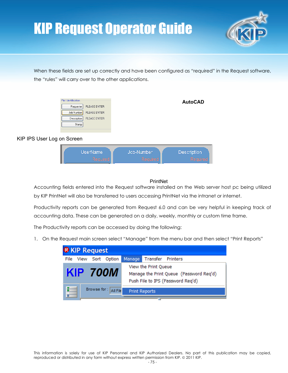 Kip request operator guide | Konica Minolta KIP C7800 User Manual | Page 79 / 84