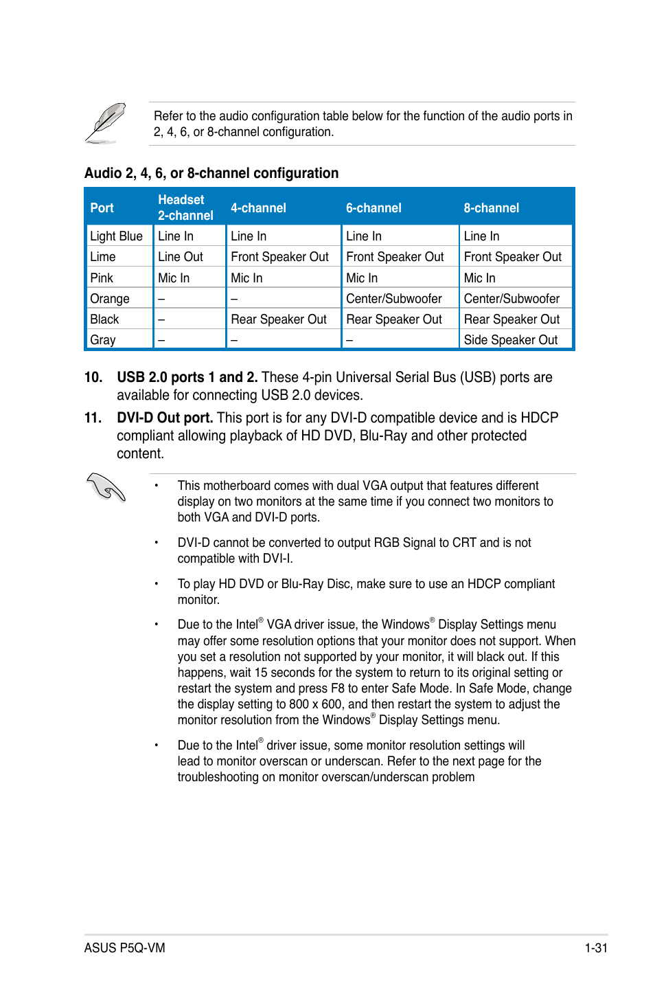 Asus Motherboard P5Q-VM User Manual | Page 43 / 118