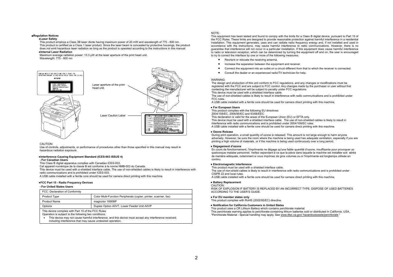 Konica Minolta magicolor 1690MF User Manual | Page 3 / 49