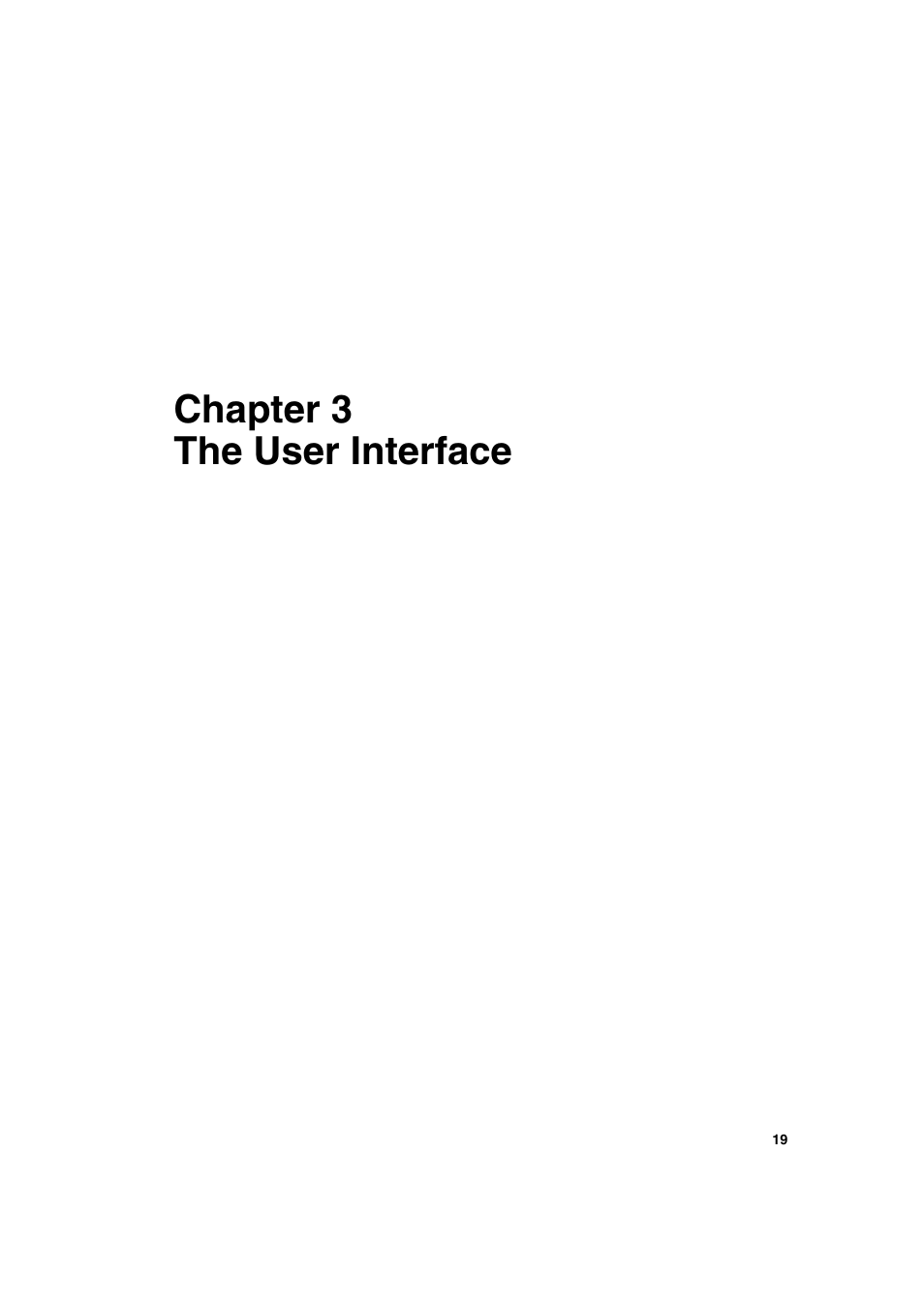 Chapter 3 the user interface, Chapter 3, The user interface | Konica Minolta bizhub PRO 2000P User Manual | Page 19 / 118