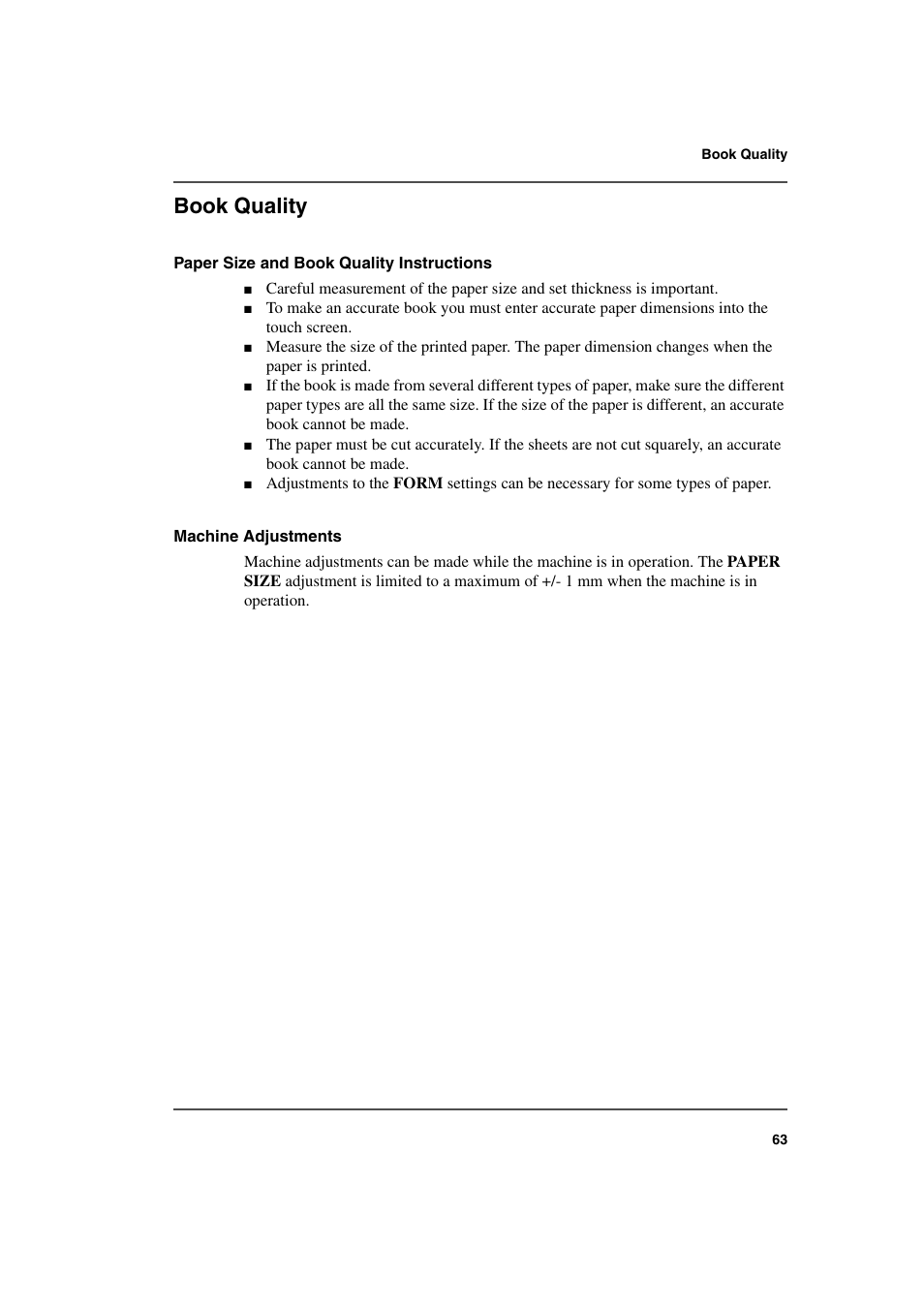 Book quality | Konica Minolta bizhub PRO 2000P User Manual | Page 63 / 118