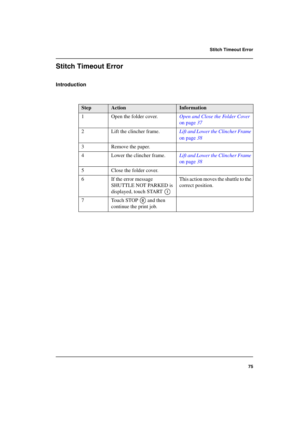 Stitch timeout error | Konica Minolta bizhub PRO 2000P User Manual | Page 75 / 118
